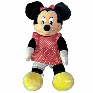 Vintage Large Minnie Mouse Disneyland Disney World Large Plush Stuffed Korea